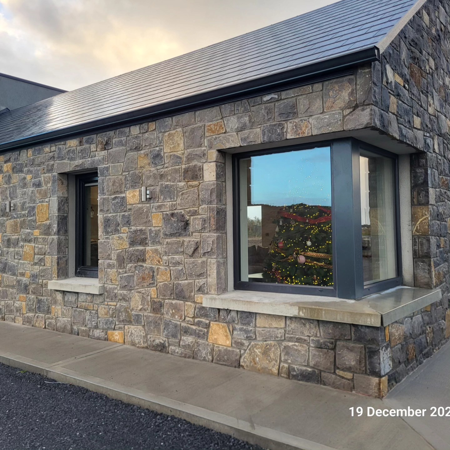 Completed stone house self-build project managed by Parkgarve Project Management Ltd